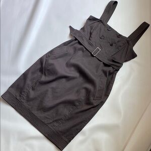 Casual jumper like brown Sleeveless Dress